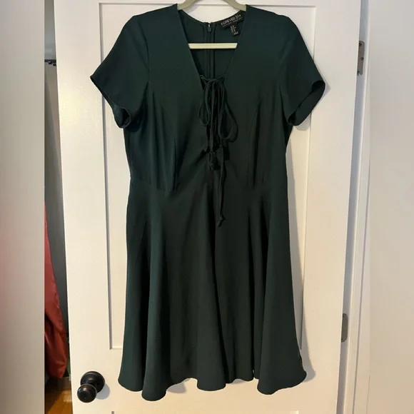 Forever 21 | Dresses | Forever 2 F21 Dark Green Lace Dress Xl | Poshmark